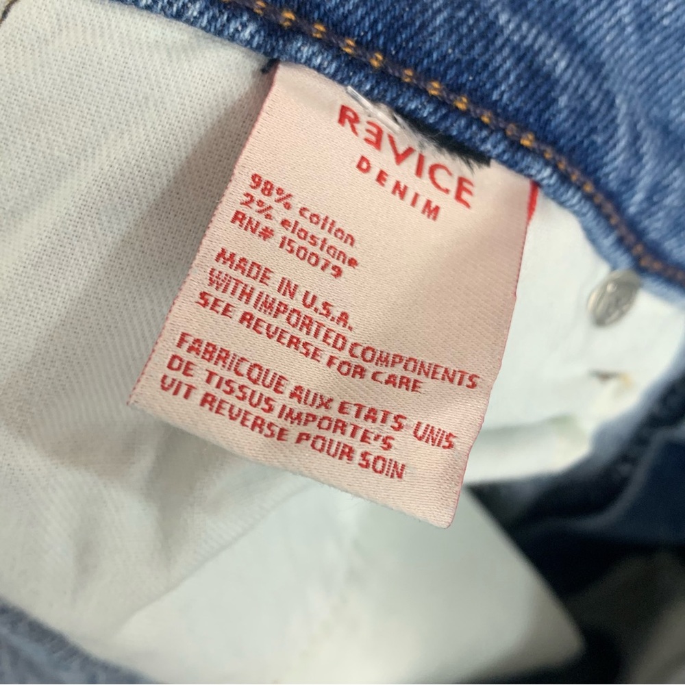 NEW REVICE Distressed Blue Jeans - Picture 8 of 9